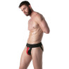 LEADER Jockstrap Brut Noir-Rouge